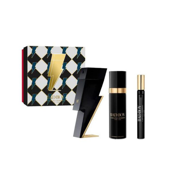 CAROLINA HERRERA BAD BOY EDT 100ML+DEO 100ML+MGSP 10ML